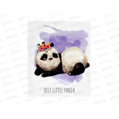 Тетрадь 48л кл. ПЛН Маленький панда, скрепка 4 диз. 3471 *40