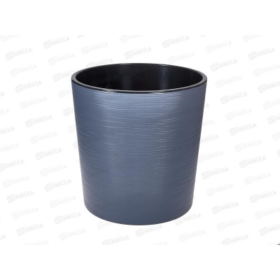 Горшок д/цветов Вега 10,2л Антрацит (с вкладкой) d25 h25 *4 Горшок д/цветов Вега 10,2л Антрацит (с вкладкой) d25 h25 *4