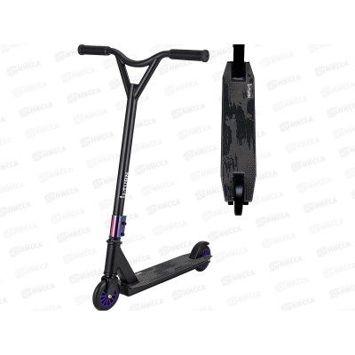 Самокат трюковой RESPECT СМК-5606 (65х10х85) 80кг, черный с фиолет. *4 Самокат трюковой RESPECT СМК-5606 (65х10х85) 80кг, черный с фиолет. *4