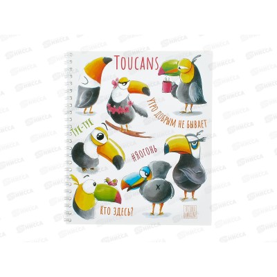Тетрадь 48л кл. ПЛН Глупые птицы, греб.,асс., 3006-48 *40
