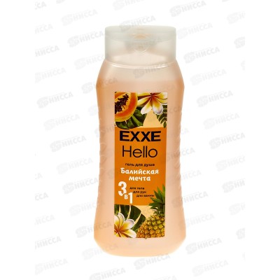 EXXE Hello Гель для душа 3в1 Балийская мечта 400мл  С0008283 *12