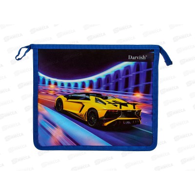 Папка д/тетр. Darvish А5  Красивый спорткар, молн., DV-14015-3