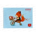 Альбом д/рис.20л ЭКСМ Лисенок-велосипедист, греб., АСЛ202217 *60