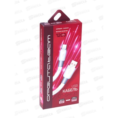 Кабель USB - Type-С Орбита ОТ-SMT31 белый  4A, 1м
