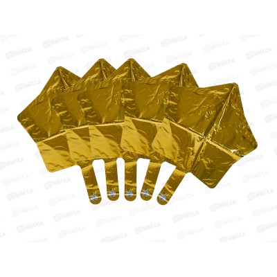 Шар фольга 9" Звезда без клапана, золото 5шт, 4910213 Шар фольга 9" Звезда без клапана, золото 5шт, 4910213