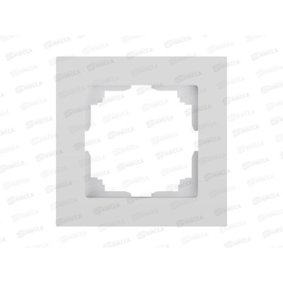 Рамка на 1 пост, INTRO Accent белый, 6-501-01 *25/300