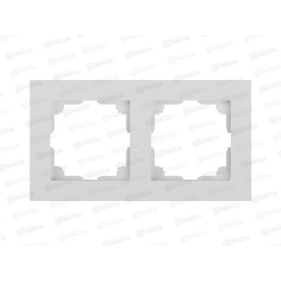 Рамка на 2 поста, INTRO Accent белый, 6-502-01 *20/200