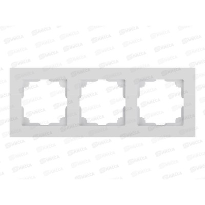 Рамка на 3 поста, INTRO Accent белый, 6-503-01 *10/100