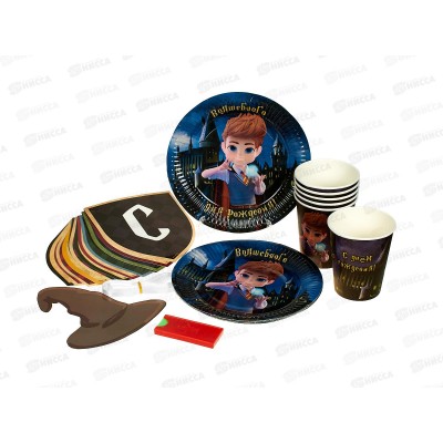 Набор бум посуды "Волшебного дня рождения!" на 6 персон, 7824918 Набор бум посуды "Волшебного дня рождения!" на 6 персон, 7824918