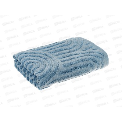 Полотенце махровое 50*90 LuxoR Аркадия серо-голубой