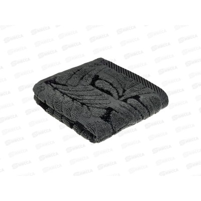 Полотенце махровое 30*60 LuxoR Флора темно-серый