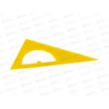 Угольник 30-60-90 16см ПП цветное прозрачное ассорти, Л-6209