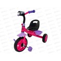 Велосипед трехколесный МЕТЕОР, ФОНАРИК розовый с фиолетовым, ВЛ-2667