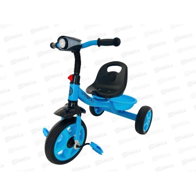 Велосипед трехколесный МЕТЕОР, ФОНАРИК синий, ВЛ-2663