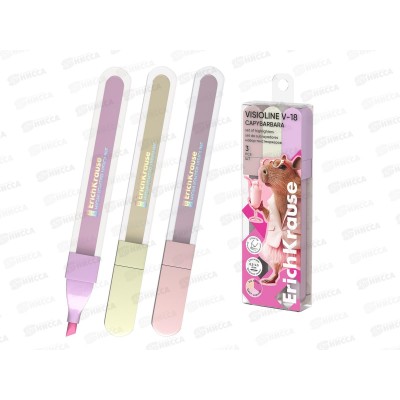 Маркеры EK V-18 текст.,CapyBarbara 3цв., 63372 *12 Маркеры EK V-18 текст.,CapyBarbara 3цв., 63372 *12