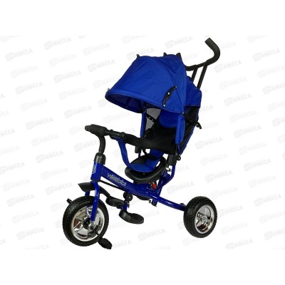 Велосипед трехколесный с ручкой МЕРКУРИЙ, синий, ВЛ-0869 Велосипед трехколесный с ручкой МЕРКУРИЙ, синий, ВЛ-0869