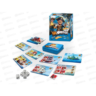 Карточная игра пиратская с кубиками &quotНа абордаж!&quot 04836