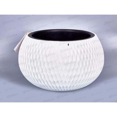 Кашпо Жемчужина 7л Белый М8728 *2