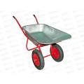 Тачка строит.118л 118кг 2-хколесная БТМ красная КФ, WB5009MS2/118 (синий квадрат)