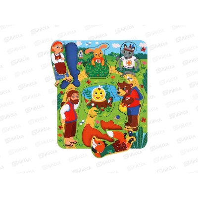 Вкладыши "Колобок" сортер 7 деталей, 962017