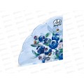 Салфетки 3сл 12л Ф32см Art Bouquet Rondo Черника.Гол.фон 25393*15