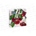 Салфетки 3сл 25л 24*24 Bouquet de Luxe Вишня, 25388*15