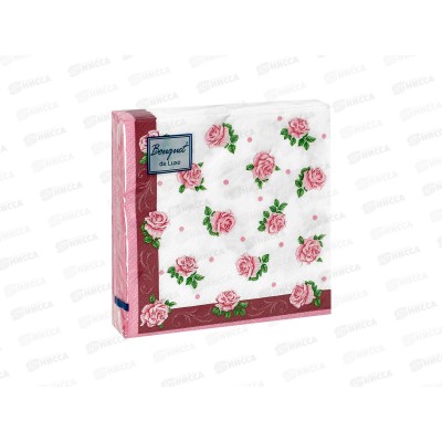 Салфетки 3сл 25л 24*24 Bouquet de Luxe Розита, 25319 *15