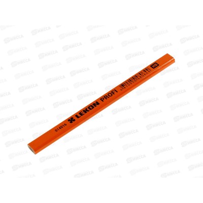 Карандаш столярный PROFI плоский, твёрдо-мягкий (HB), оранжевое покрытие *10/1000