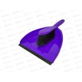Совок с резинкой и щетка-сметка МП фиолетовый *25