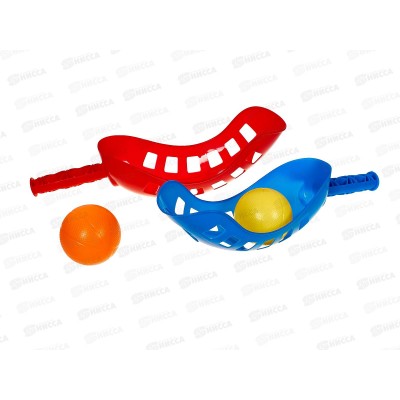 Подвижная игра поймай мячик: ловушка 2шт, шарик 2шт, 638(2), 648886