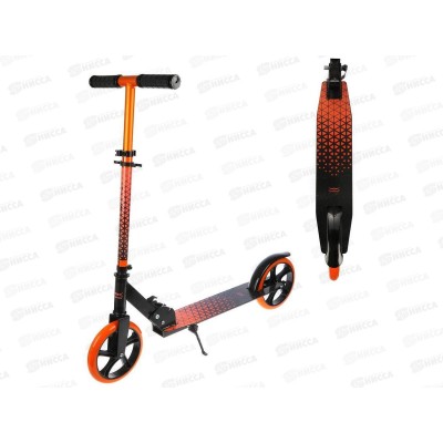 Самокат X-Match Delta, анодирован., 200мм PU, оранжевый, 641367