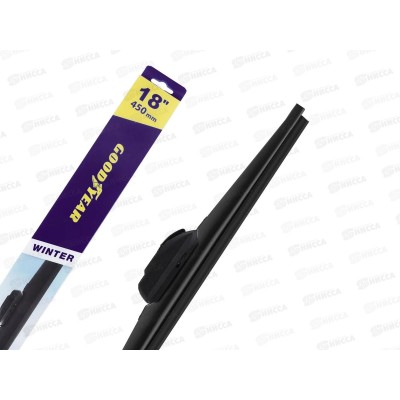 Щетка стеклоочистителя зимняя WINTER Premium 18"/45см, 9 переходника