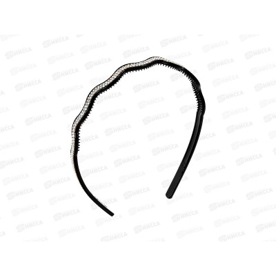 Ободок пластик витой мелкие стразы 2 ряда №2149 Ободок пластик витой мелкие стразы 2 ряда №2149