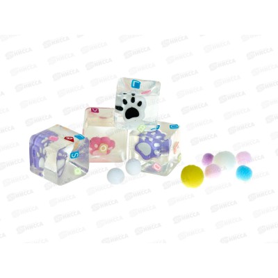 Антистресс-Сквиш №18-1 "Набор лапок во льду" 4шт, пакет  *12