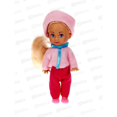 Кукла "КАРАПУЗ" ANNA-W7-BB Аня 12см в коробке