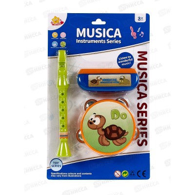 Набор музыкальных инструментов 399, В2406041 на картоне Набор музыкальных инструментов 399, В2406041 на картоне