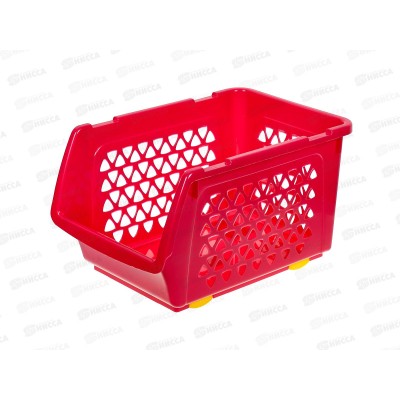 Ящик д/овощей 10л Фуксия ИНТ*11