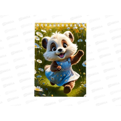 Блокнот 40л schoolФОРМАТ А6 На полянке, греб мел.карт.БЛГ6-НП *10