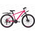 Велосипед 26" 21ск RUSH NX 615 DISC ST розовый рама 18", 388062