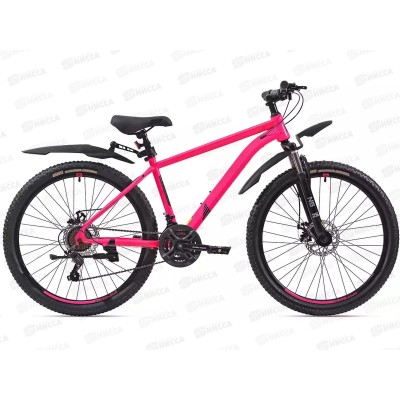 Велосипед 26" 21ск RUSH NX 615 DISC ST розовый рама 18", 388062