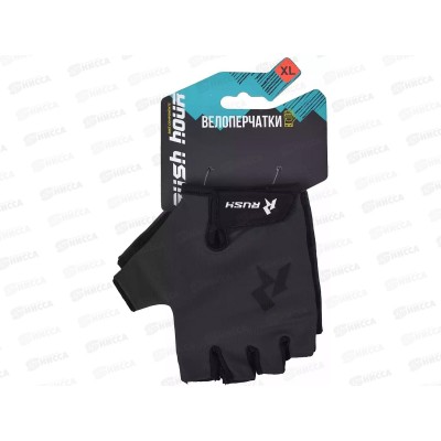 Велоперчатки RUSH HOUR STANDART р.XL графит, SB-01-8212, 385168  гб