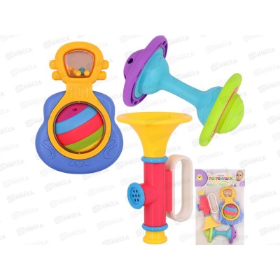 Набор погремушек Levatoys, МК8410А-4, FCJ1221816 в пакете Набор погремушек Levatoys, МК8410А-4, FCJ1221816 в пакете