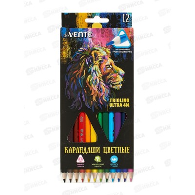 Карандаши 12цв deVente Triolino Ultra трехгр. к/у  5022915 *12/240