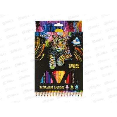 Карандаши 36цв deVente Triolino Ultra трехгр. к/у  5025915 *4
