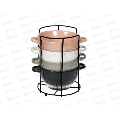 Набор бульонниц 5 предметов 650мл Верона 202430