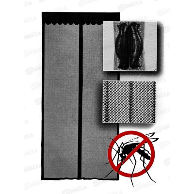 Занавес от насекомых 90х210см черная 681875