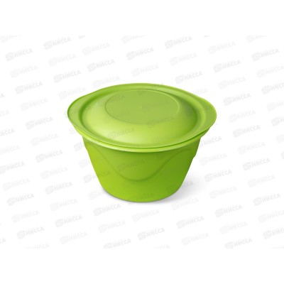 Миска 3,0л "Чезаре" с крышкой оливковая C443ОЛВ *36