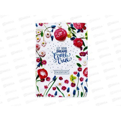 Обложка д/паспорта OfficeSpace Цветы, асс., 236280 *10 Обложка д/паспорта OfficeSpace Цветы, асс., 236280 *10