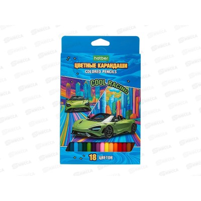 Карандаши 18цв Hatber Кул рэйсинг  &quotECO&quot 090019 *8