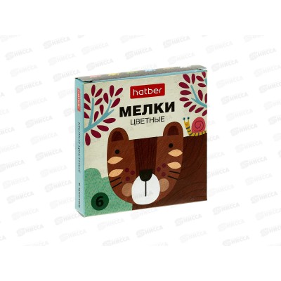 Мел Hatber Нарисуй-ка! 6цв., 082951 *30